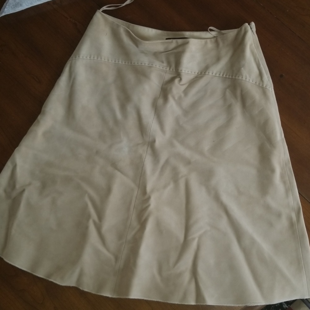 Loro Piana Tan A-Line Skirt